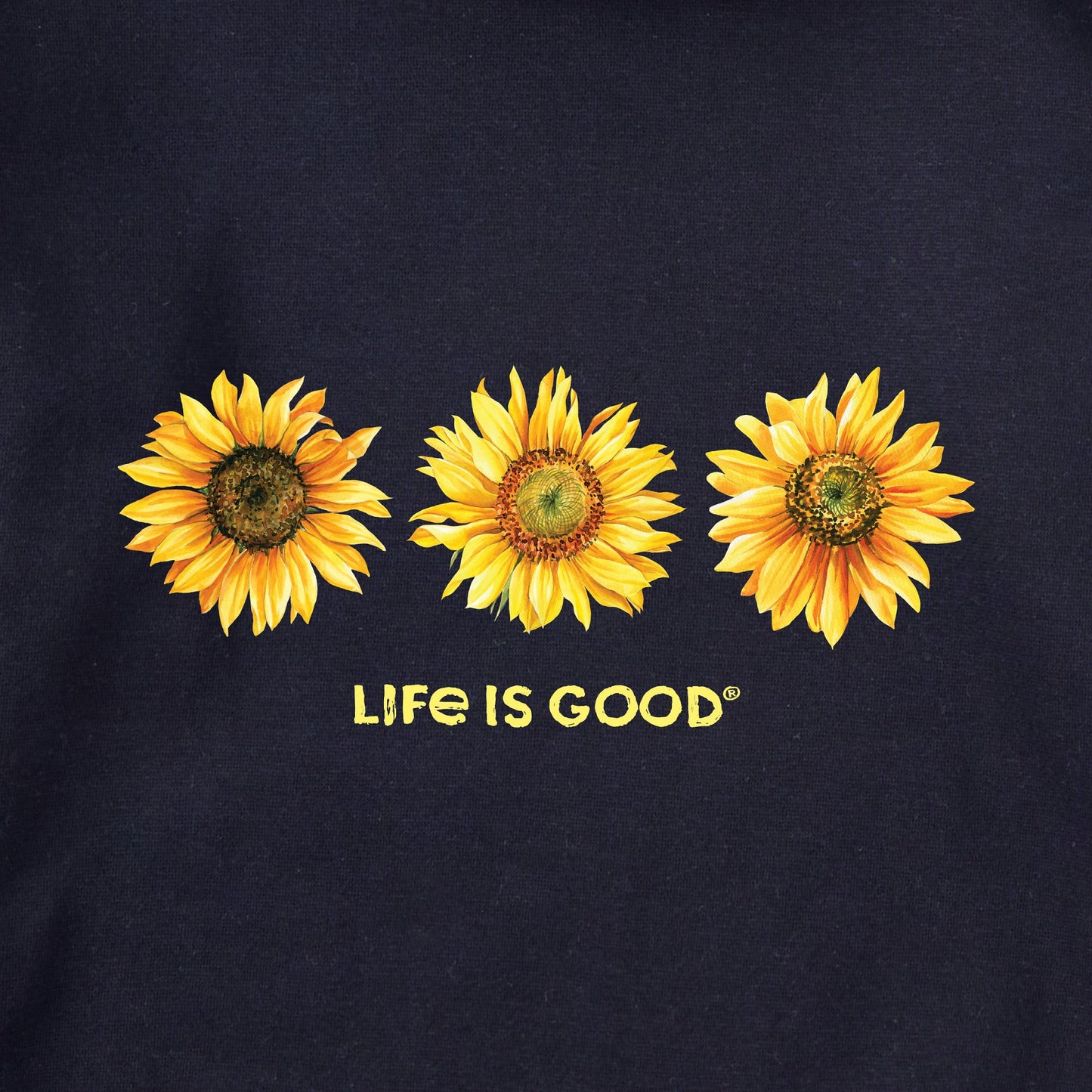 Adult Unisex 3 Sunflowers Every Wear Hoodie Sweatshirt