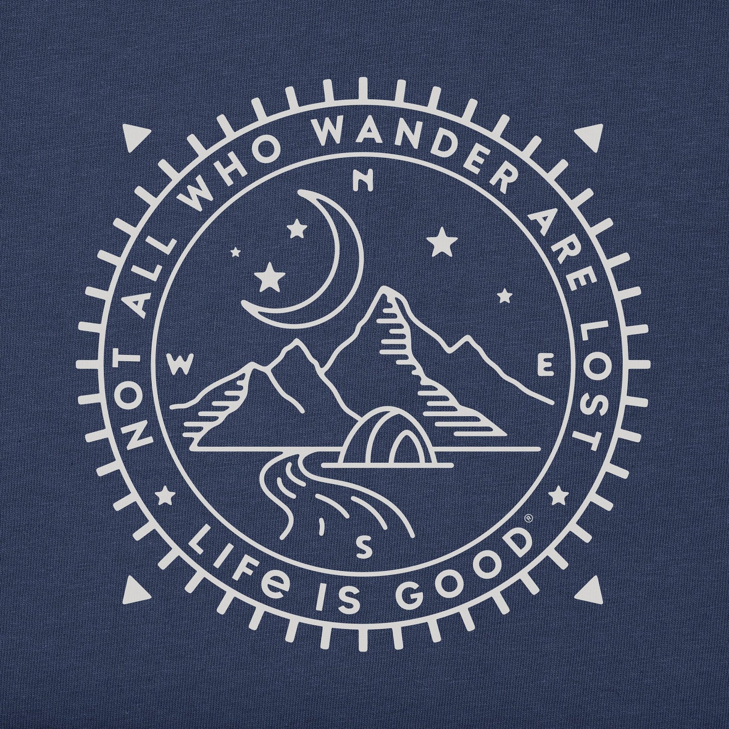 Men's Wander Compass Camp Simply True Fleece Hoodie