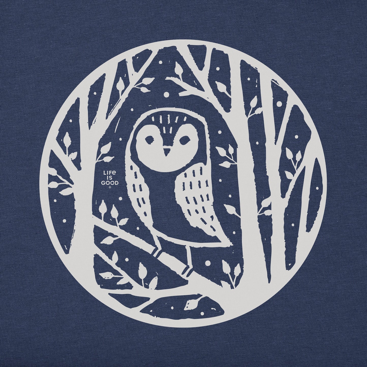 Men's Owl in the Trees Simply True Fleece Hoodie