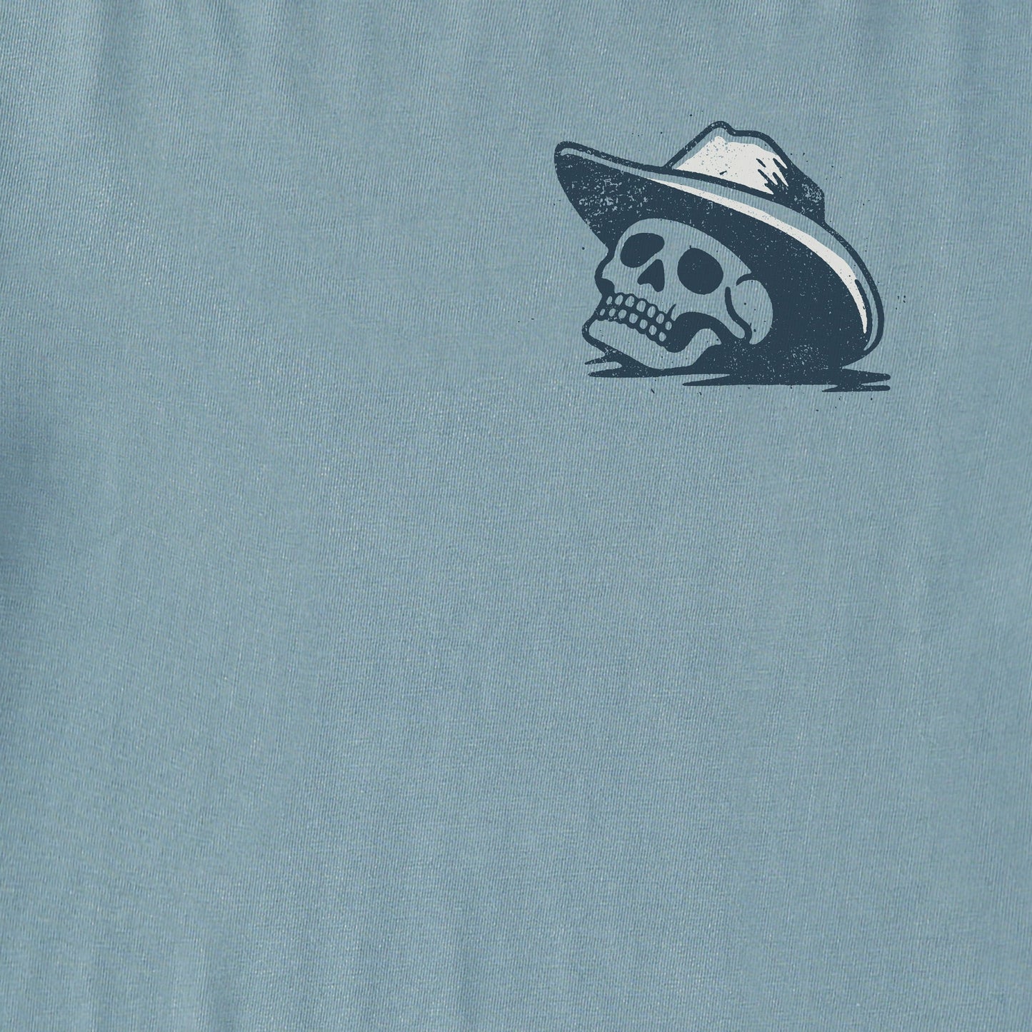 Men's Life was Good Cowboy Skull Simply True Fleece Crew