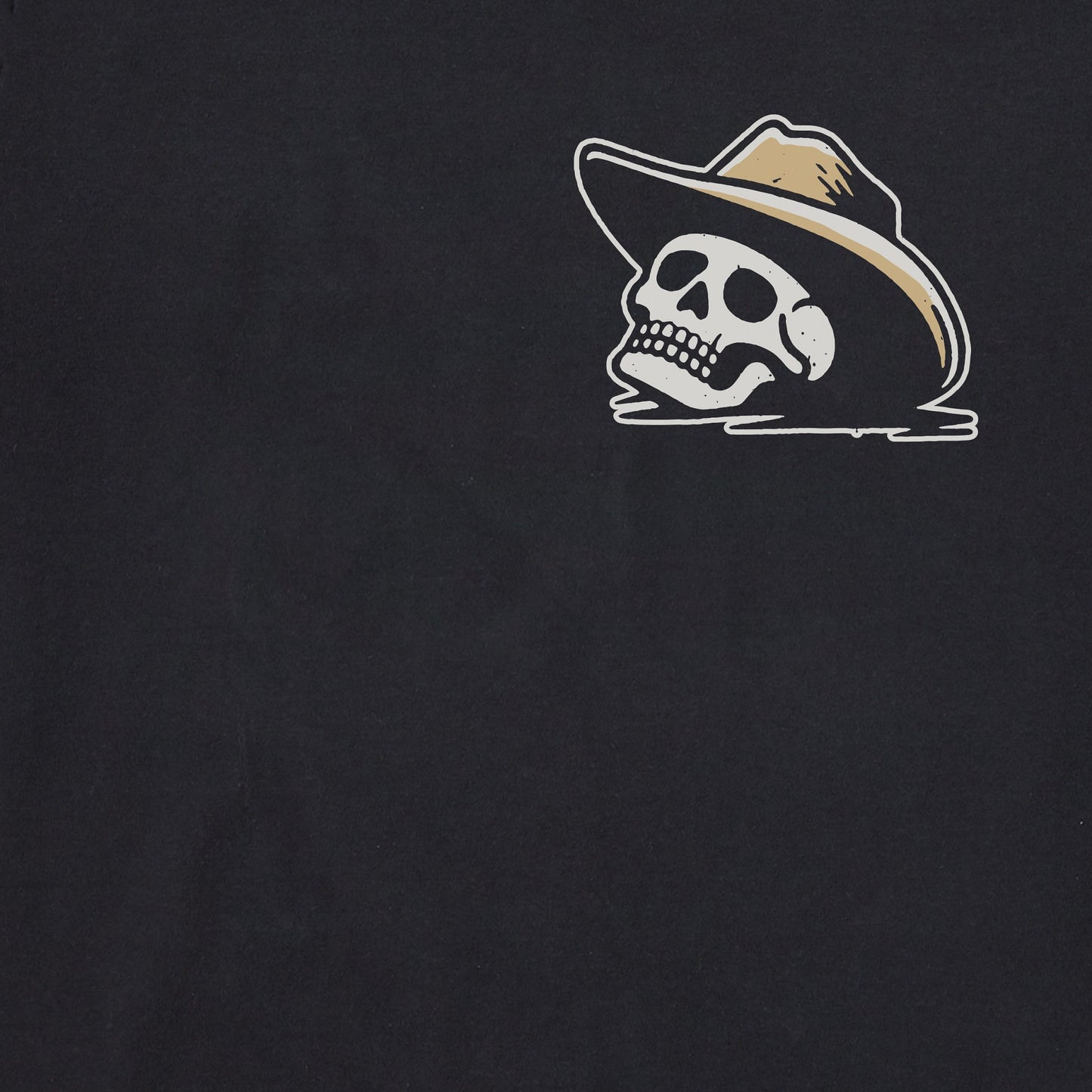 Men's Life was Good Cowboy Skull Simply True Fleece Crew