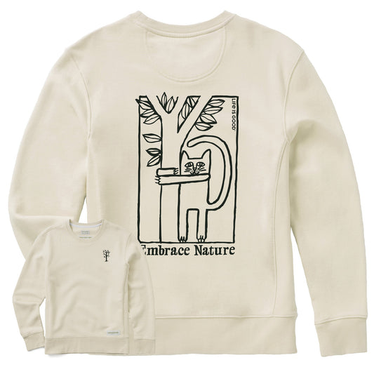 Women's Embrace Nature Cat Simply True Fleece Crew