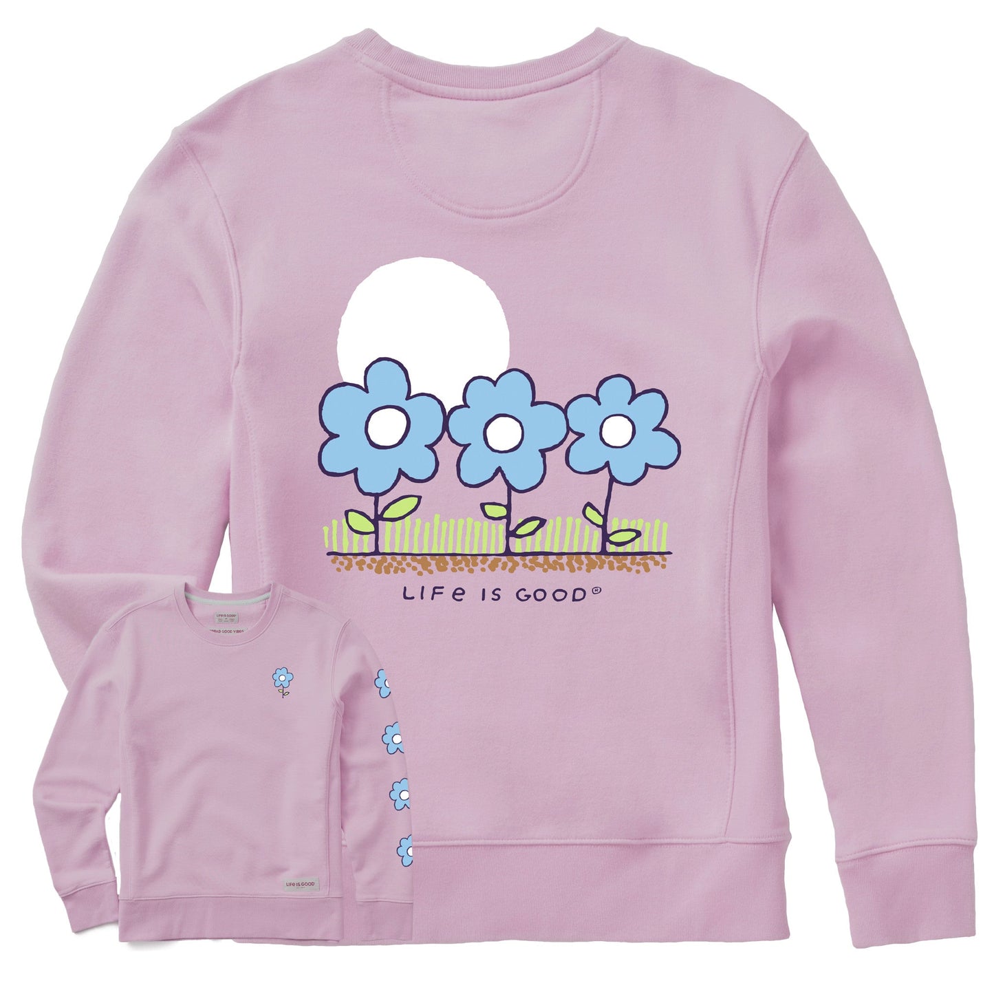 Women's 3 Flowers Simply True Fleece Crew
