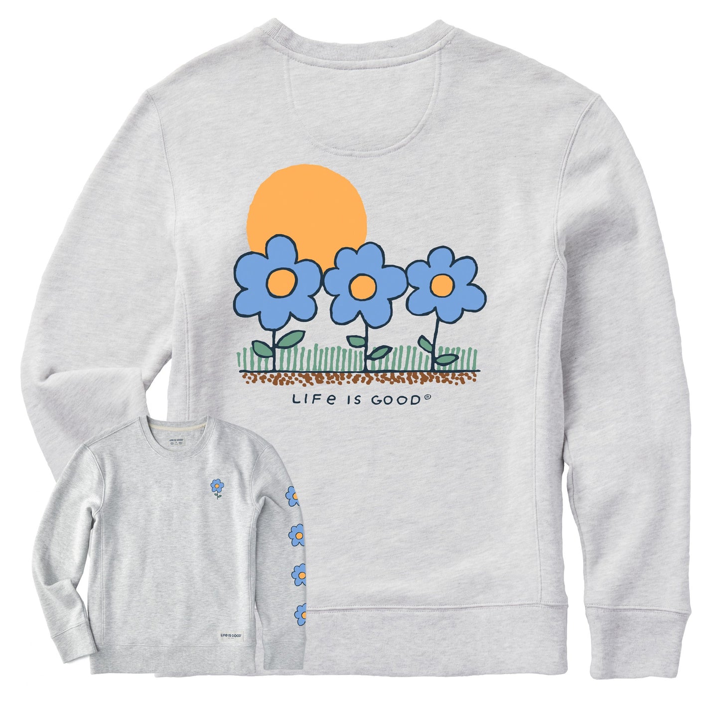 Women's 3 Flowers Simply True Fleece Crew