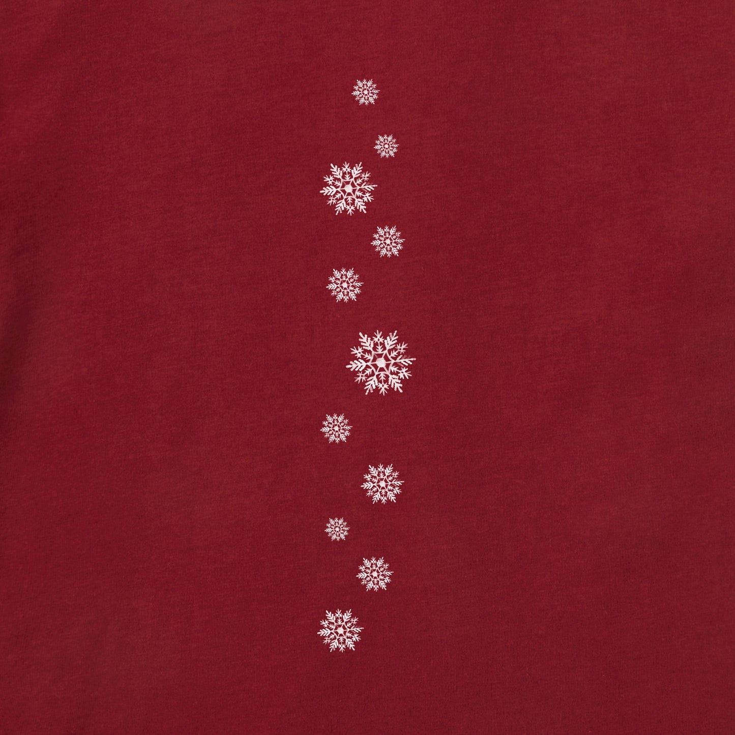 Women's Watercolor Snowflake Long Sleeve Crusher Tee