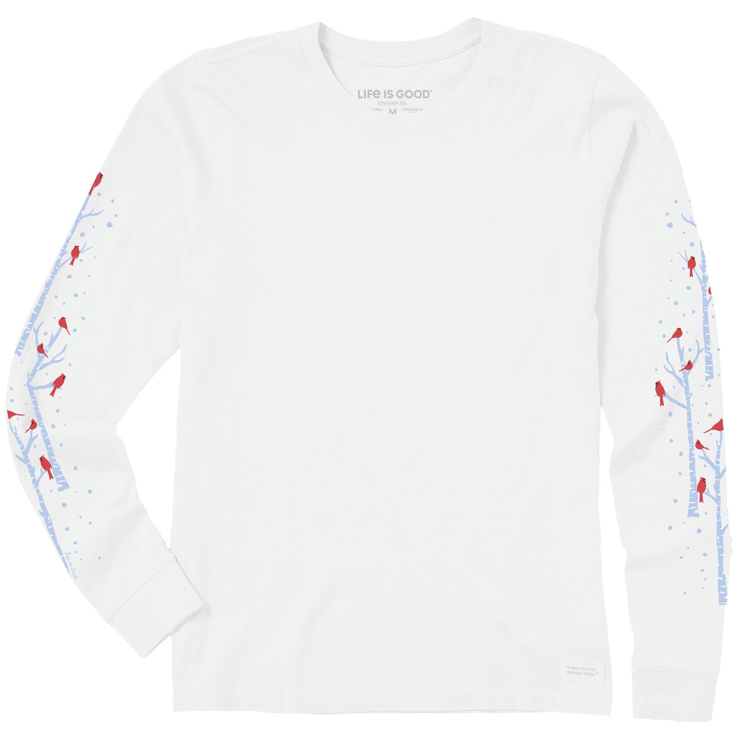 Women's Cardinal Birch Trees Long Sleeve Crusher Tee