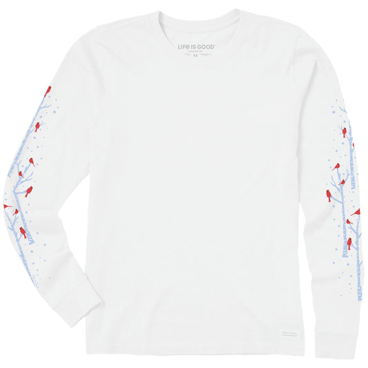 Women's Cardinal Birch Trees Long Sleeve Crusher Tee