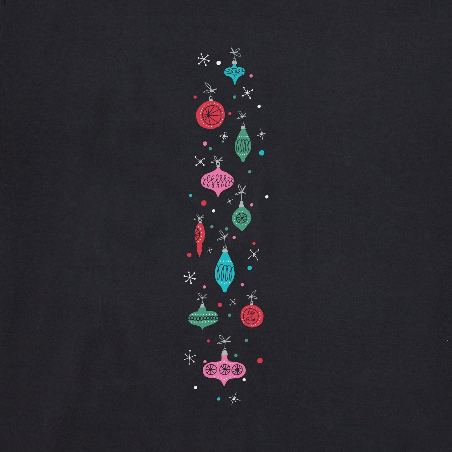 Women's Retro Ornament Sleeve Long Sleeve Crusher Tee