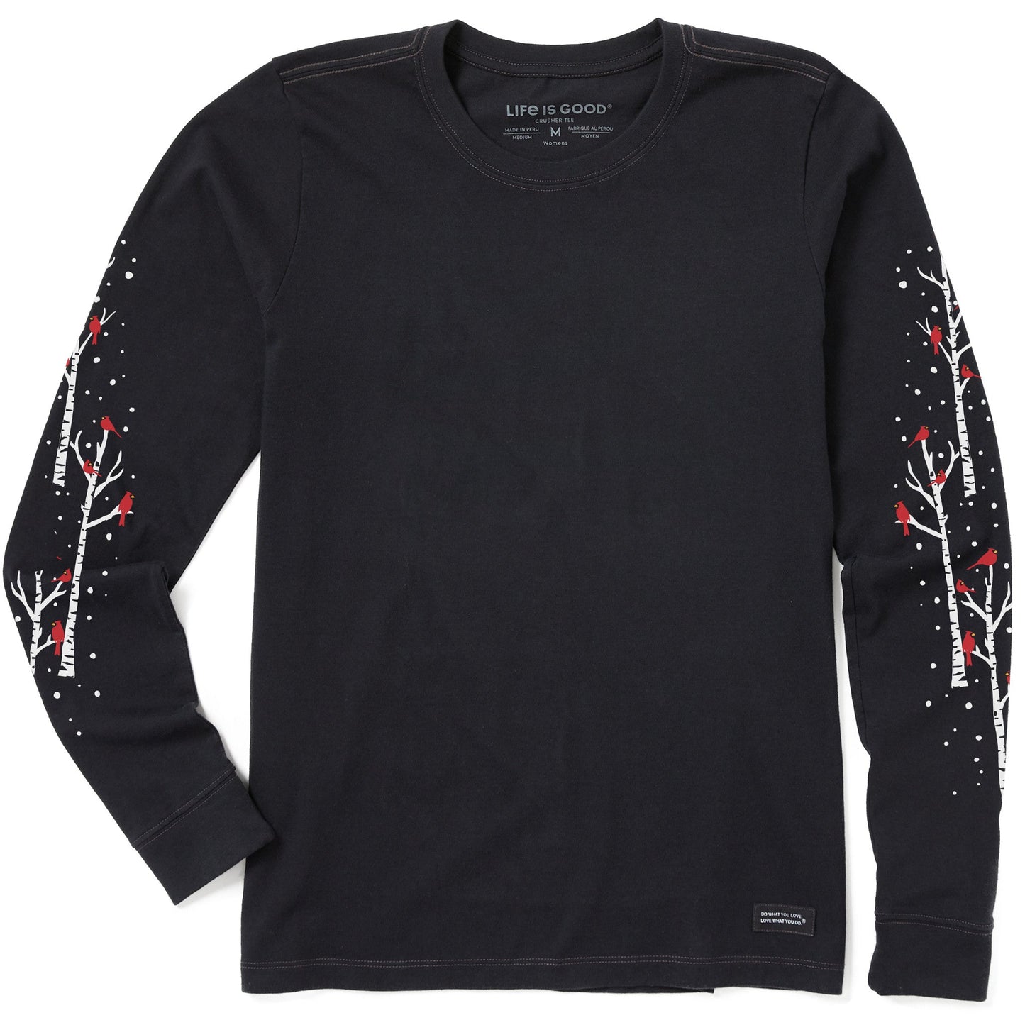 Women's Cardinal Birch Trees Long Sleeve Crusher Tee