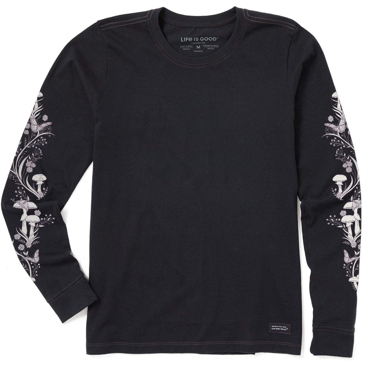 Women's Mushroom Garden Long Sleeve Crusher Tee