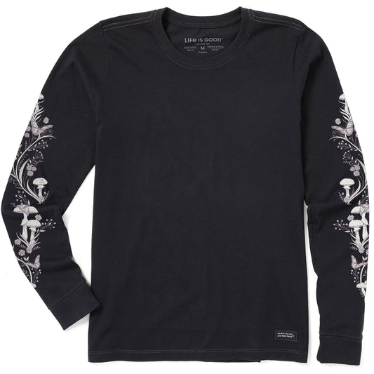 Women's Mushroom Garden Long Sleeve Crusher Tee