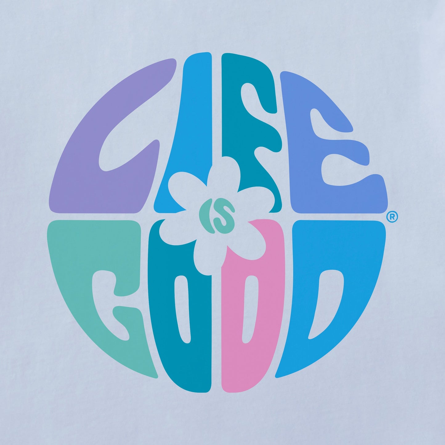 Women's Daisy Circle Psychedelic Long Sleeve Crusher Tee