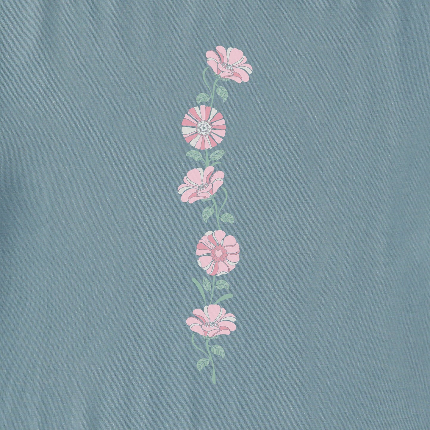 Women's Grow Through Retro Flowers Long Sleeve Crusher Tee