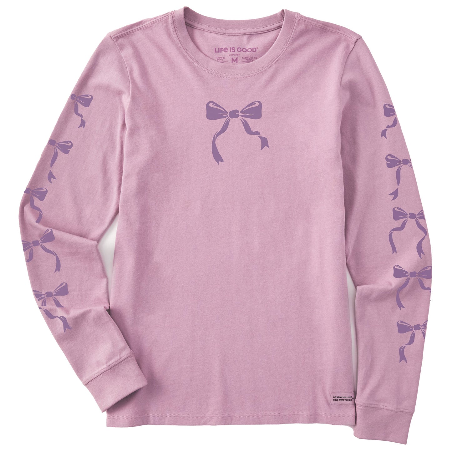 Women's Bows Long Sleeve Crusher Tee