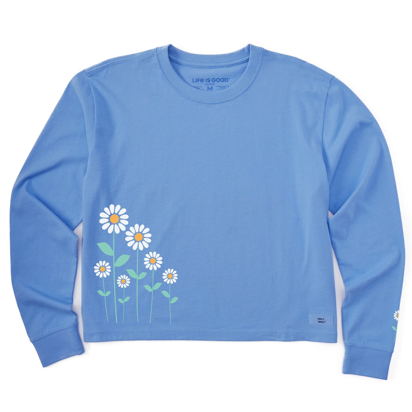 Women's Daisy Bunch Long Sleeve Crusher Boxy Tee