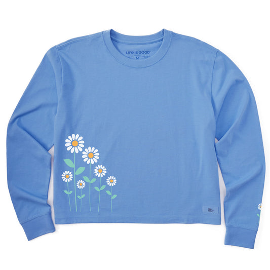 Women's Daisy Bunch Long Sleeve Crusher Boxy Tee