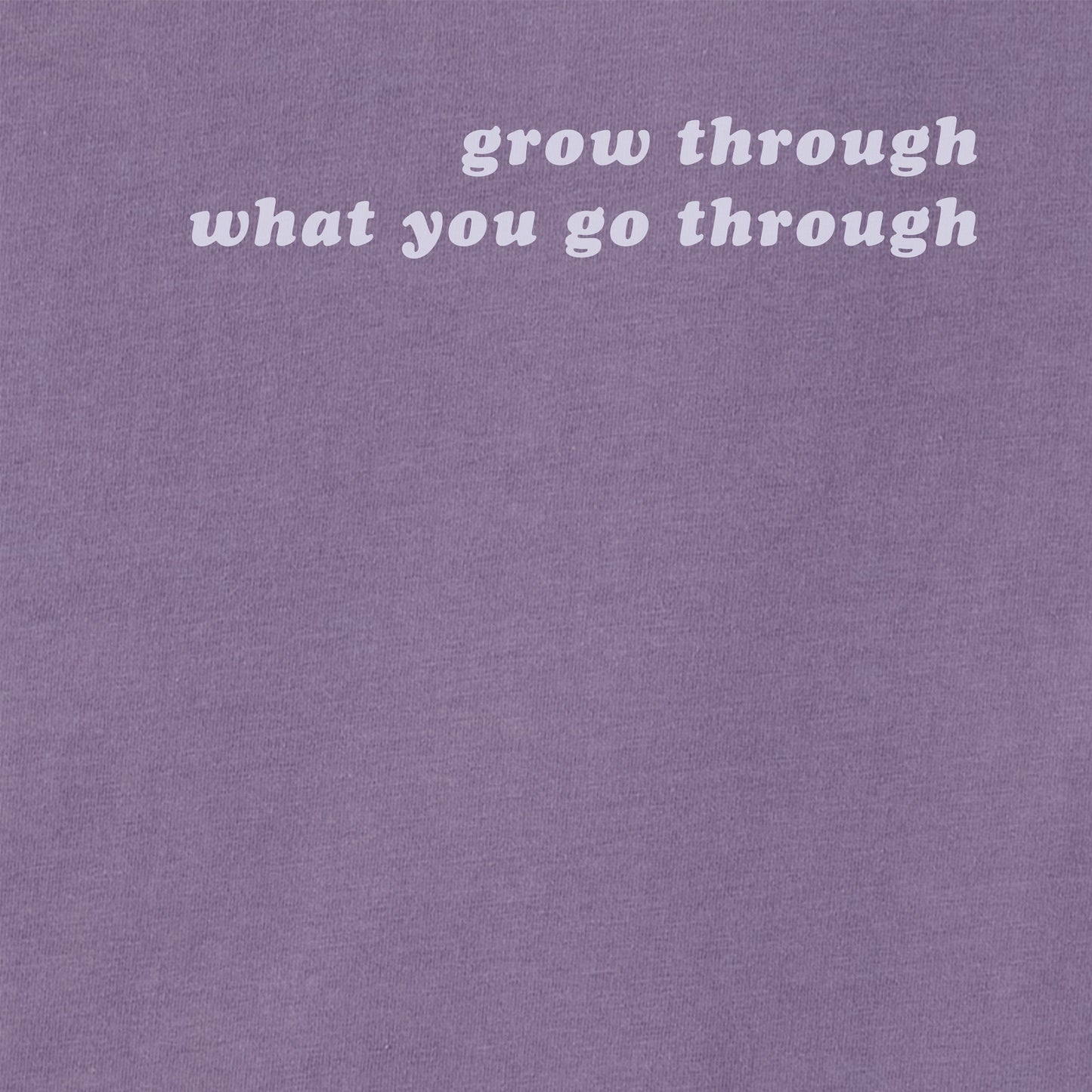 Women's Grow Through Retro Flowers Long Sleeve Crusher Boxy Tee