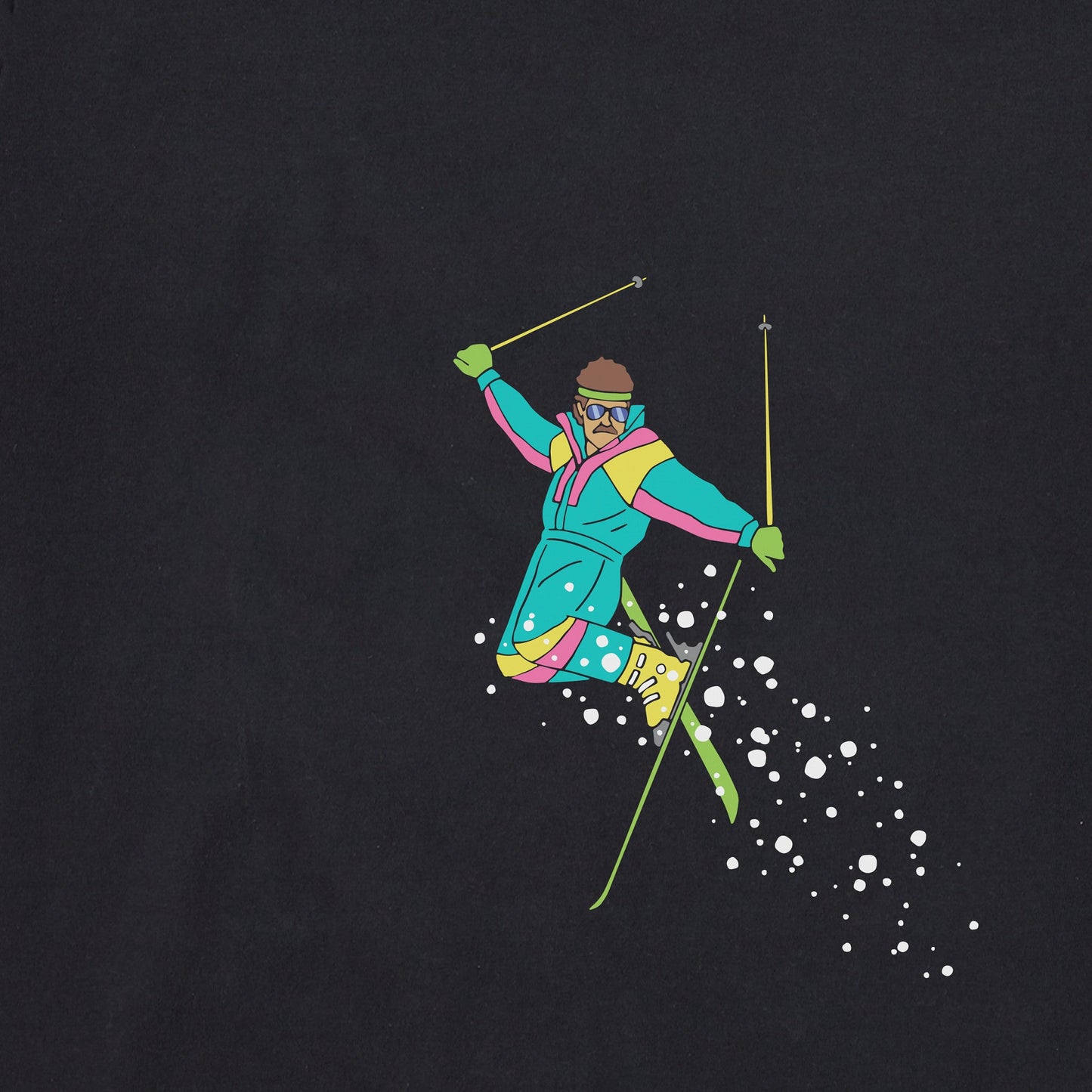 Women's Born to Shred Skiier Long Sleeve Crusher Boxy Tee