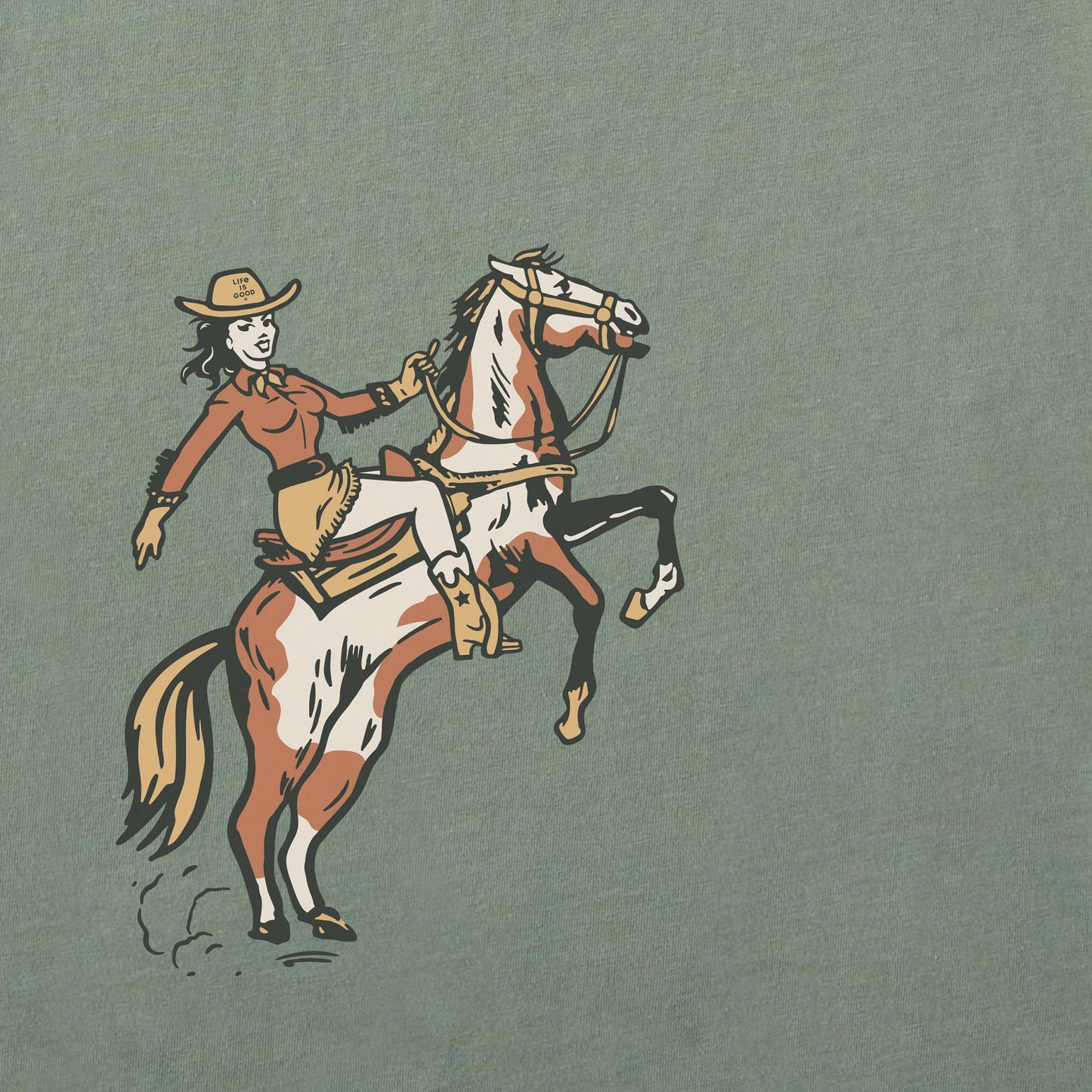 Women's Giddy Up! Long Sleeve Crusher Boxy Tee