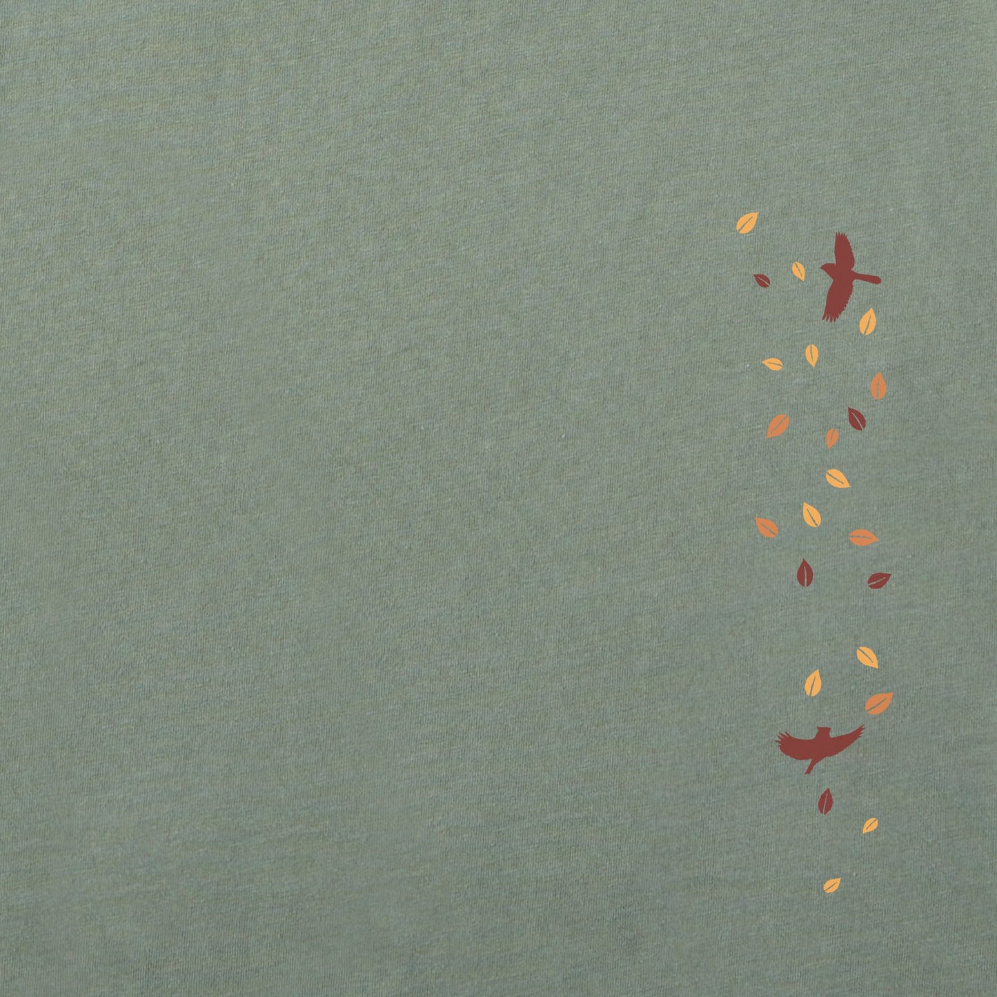 Women's Autumn Tree Leaves Long Sleeve Crusher Boxy Tee