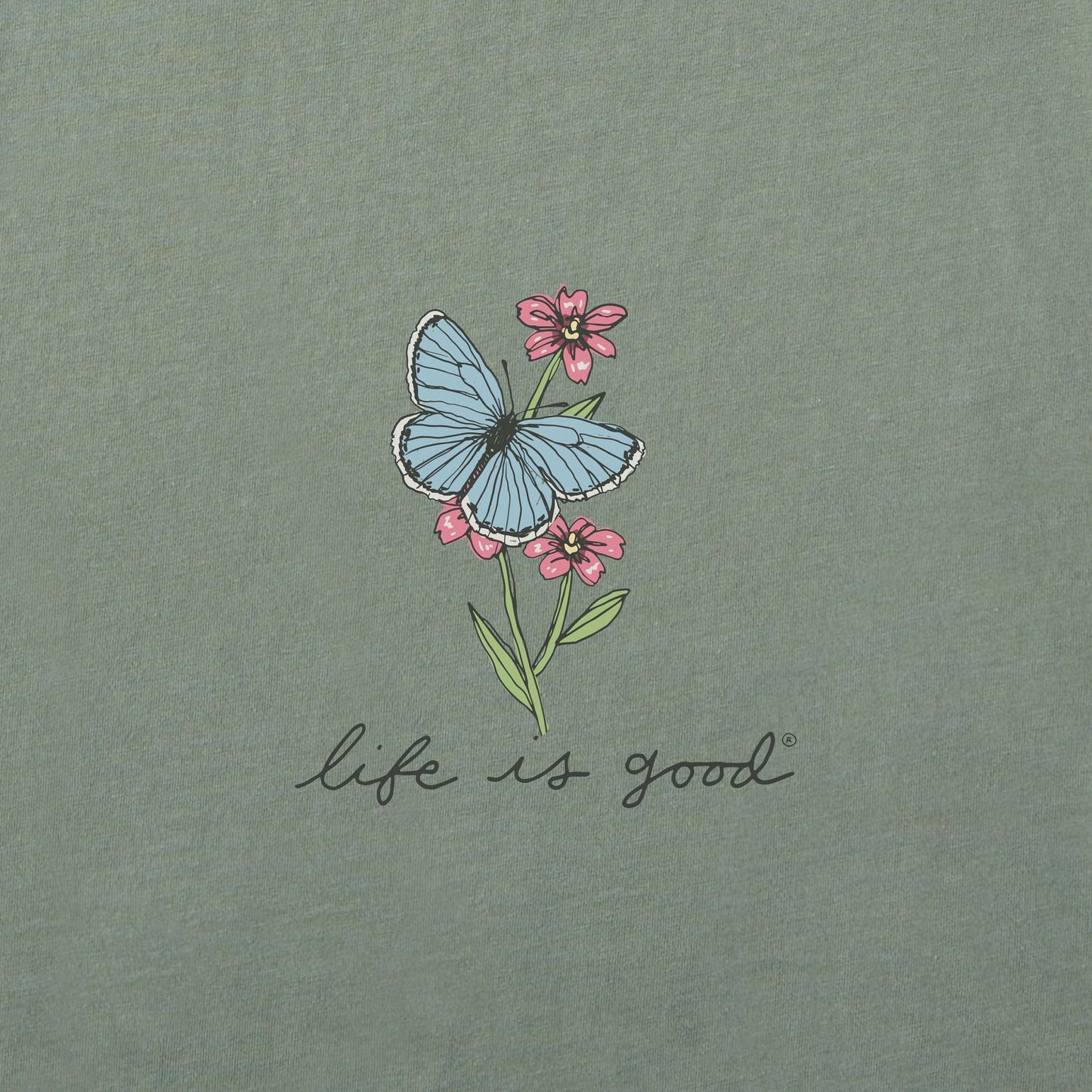 Women's Butterfly Flight Long Sleeve Crusher Boxy Tee