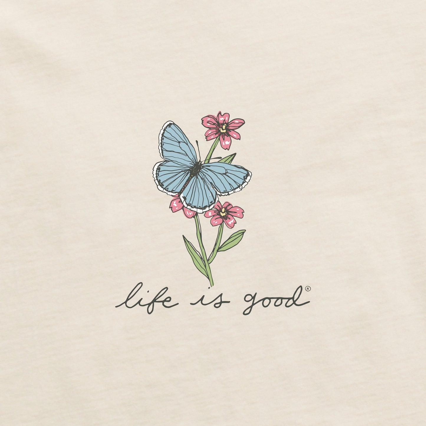 Women's Butterfly Flight Long Sleeve Crusher Boxy Tee