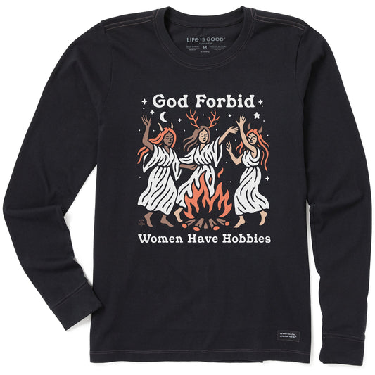 Women's Bonfire Hobbies Long Sleeve Crusher Tee