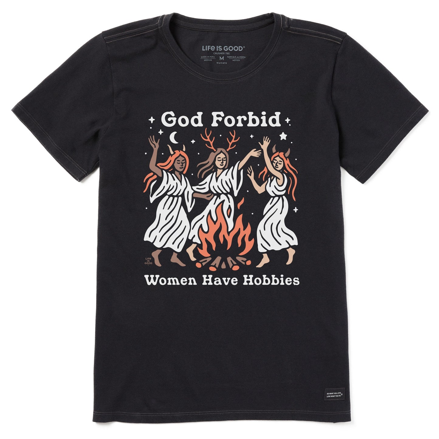 Women's Bonfire Hobbies Short Sleeve Crusher Tee