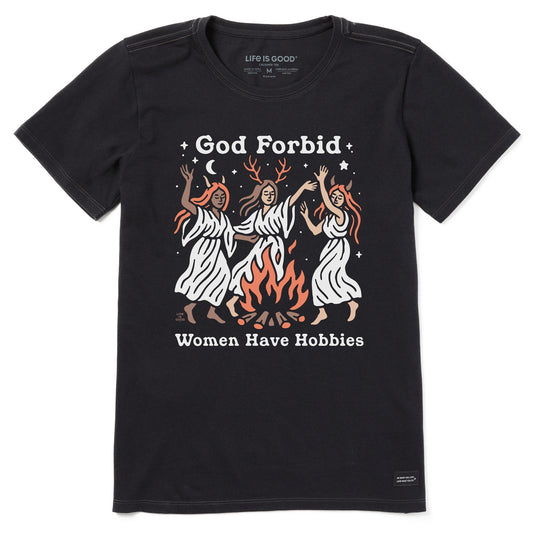 Women's Bonfire Hobbies Short Sleeve Crusher Tee
