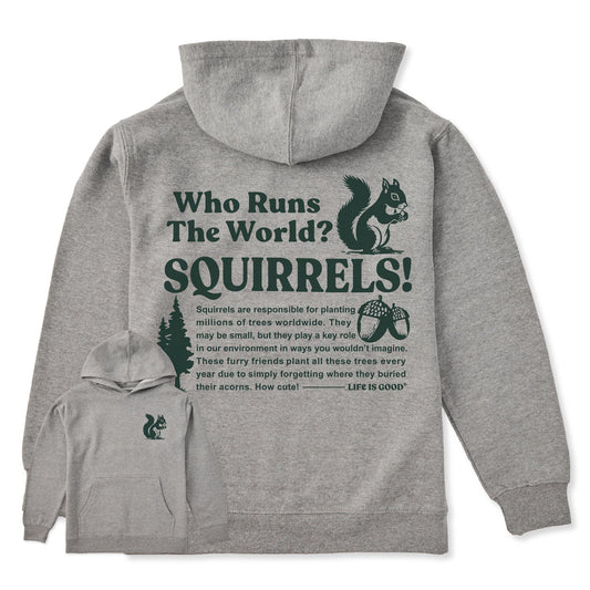 Kids Squirrels Run the World Every Wear Hoodie Sweatshirt