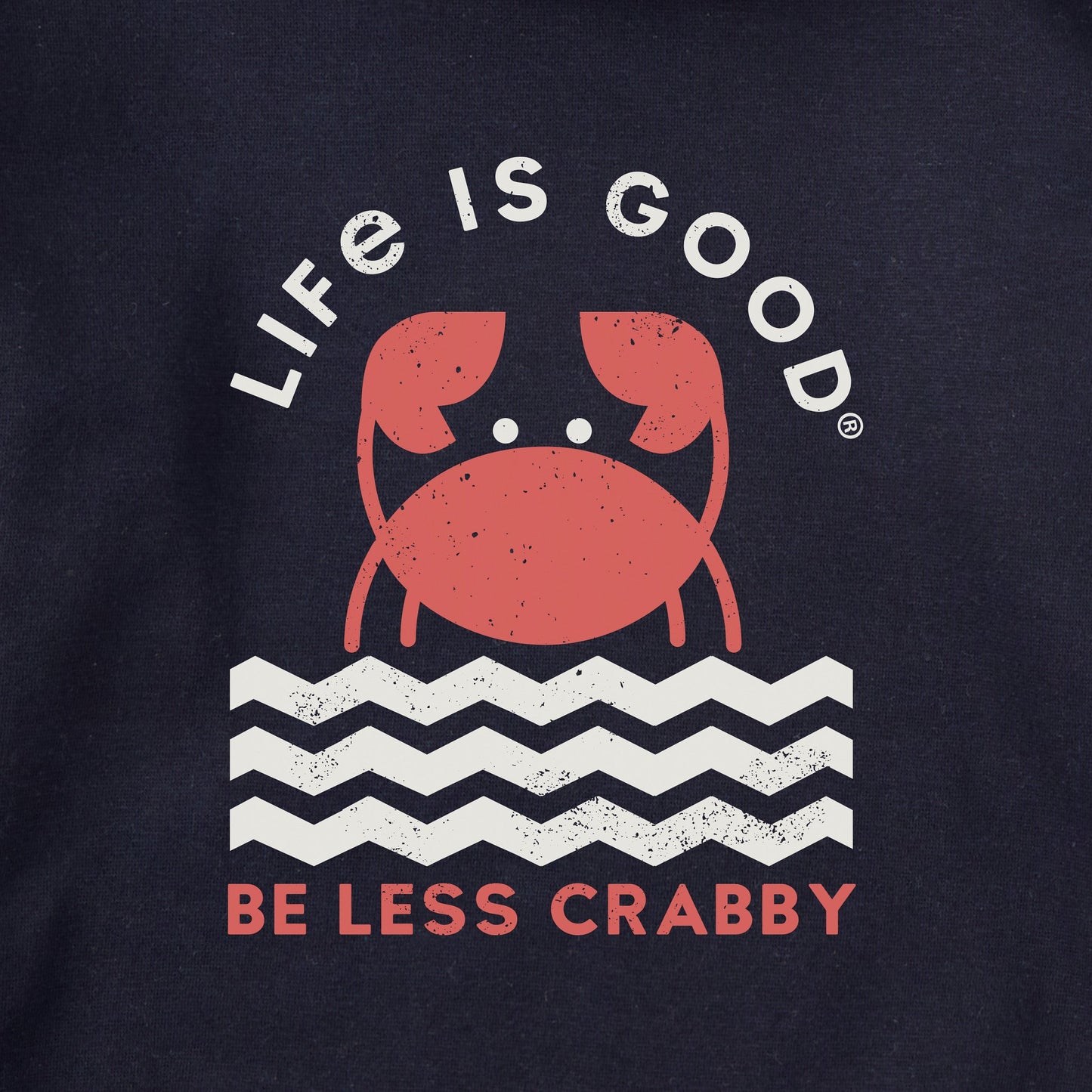 Kids Crafty Be Less Crabby Geometric Every Wear Hoodie Sweatshirt