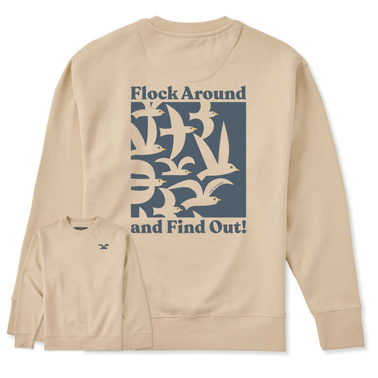 Adult Unisex Flock Around and Find Out Every Wear Crew Sweatshirt