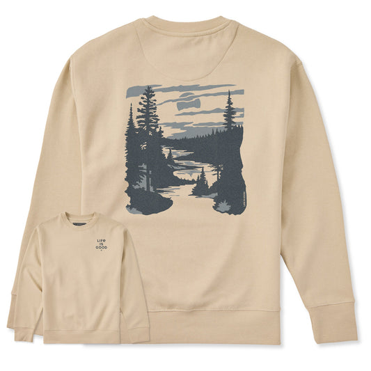 Adult Unisex A River Runs Through It Every Wear Crew Sweatshirt