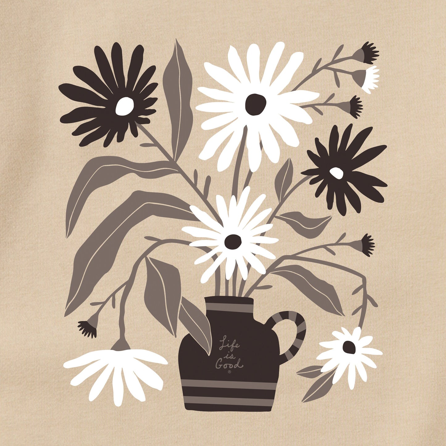 Adult Unisex Blue Daisies Every Wear Crew Sweatshirt