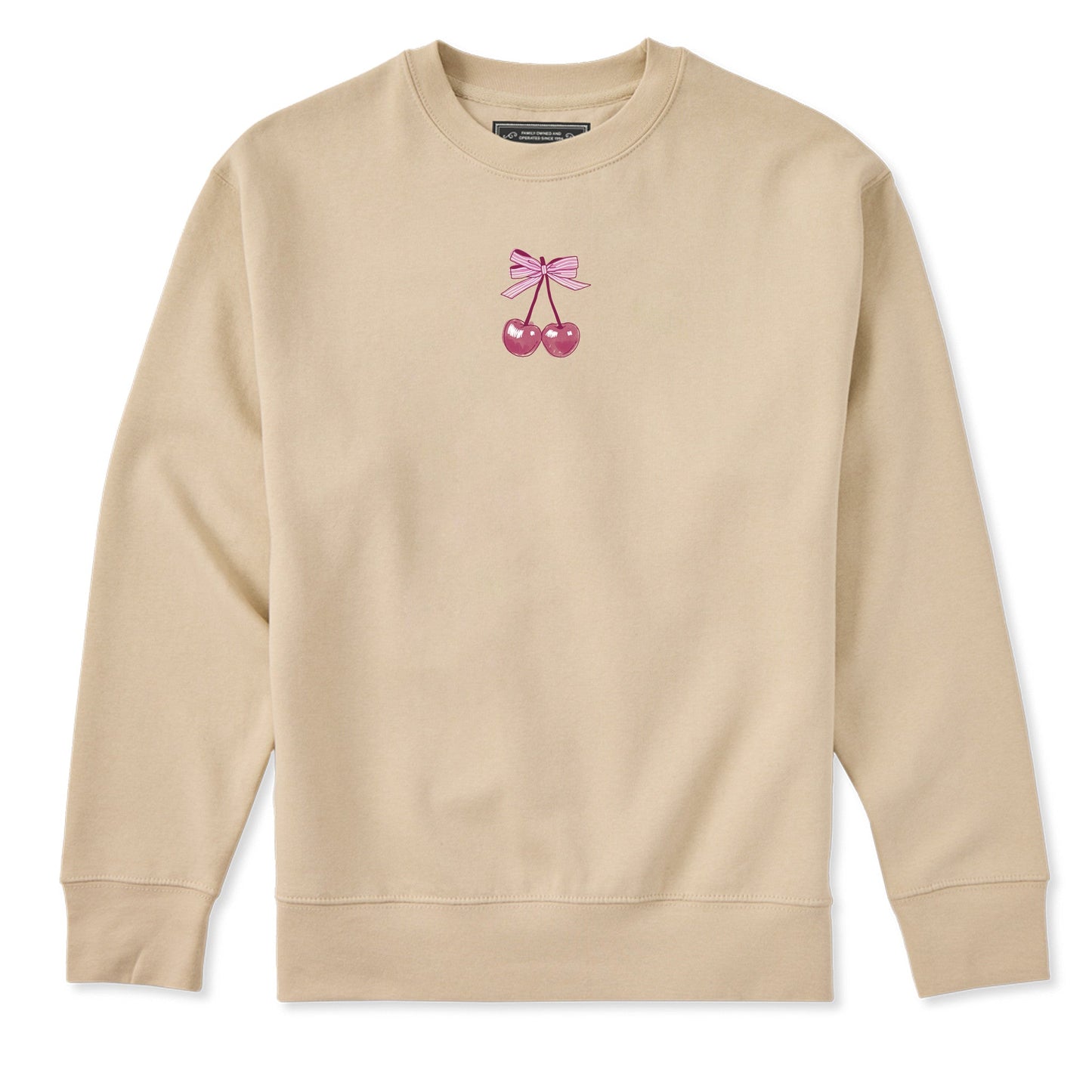 Adult Unisex Mini Cherry Pair Every Wear Crew Sweatshirt