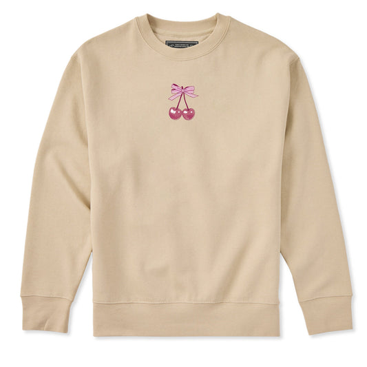 Adult Unisex Mini Cherry Pair Every Wear Crew Sweatshirt