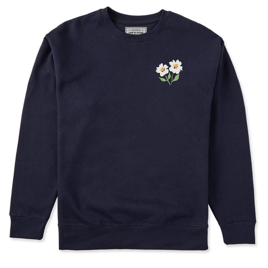 Adult Unisex Flower Duo Every Wear Crew Sweatshirt
