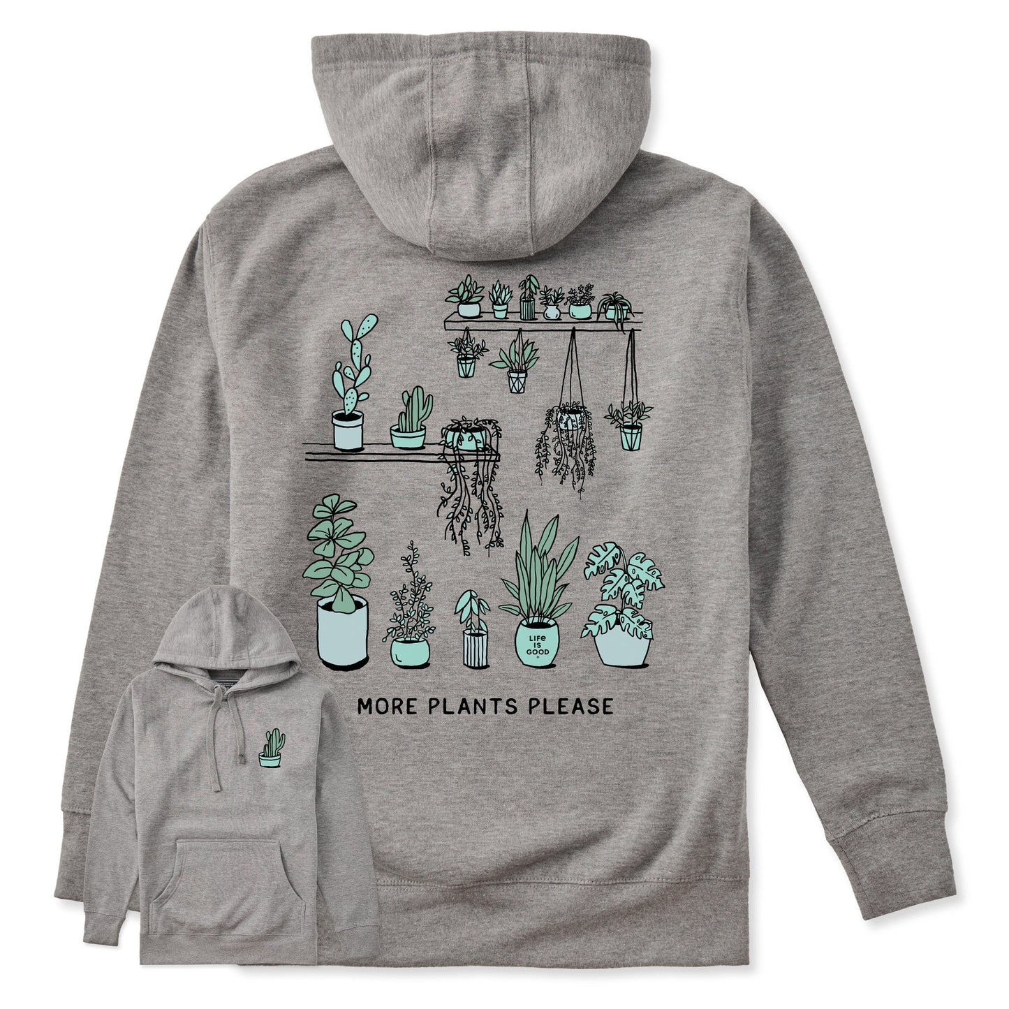 Adult Unisex More Plants Please Every Wear Hoodie Sweatshirt