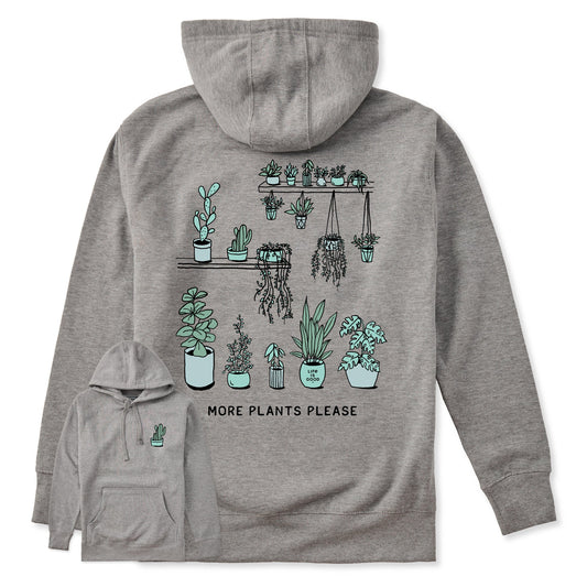 Adult Unisex More Plants Please Every Wear Hoodie Sweatshirt