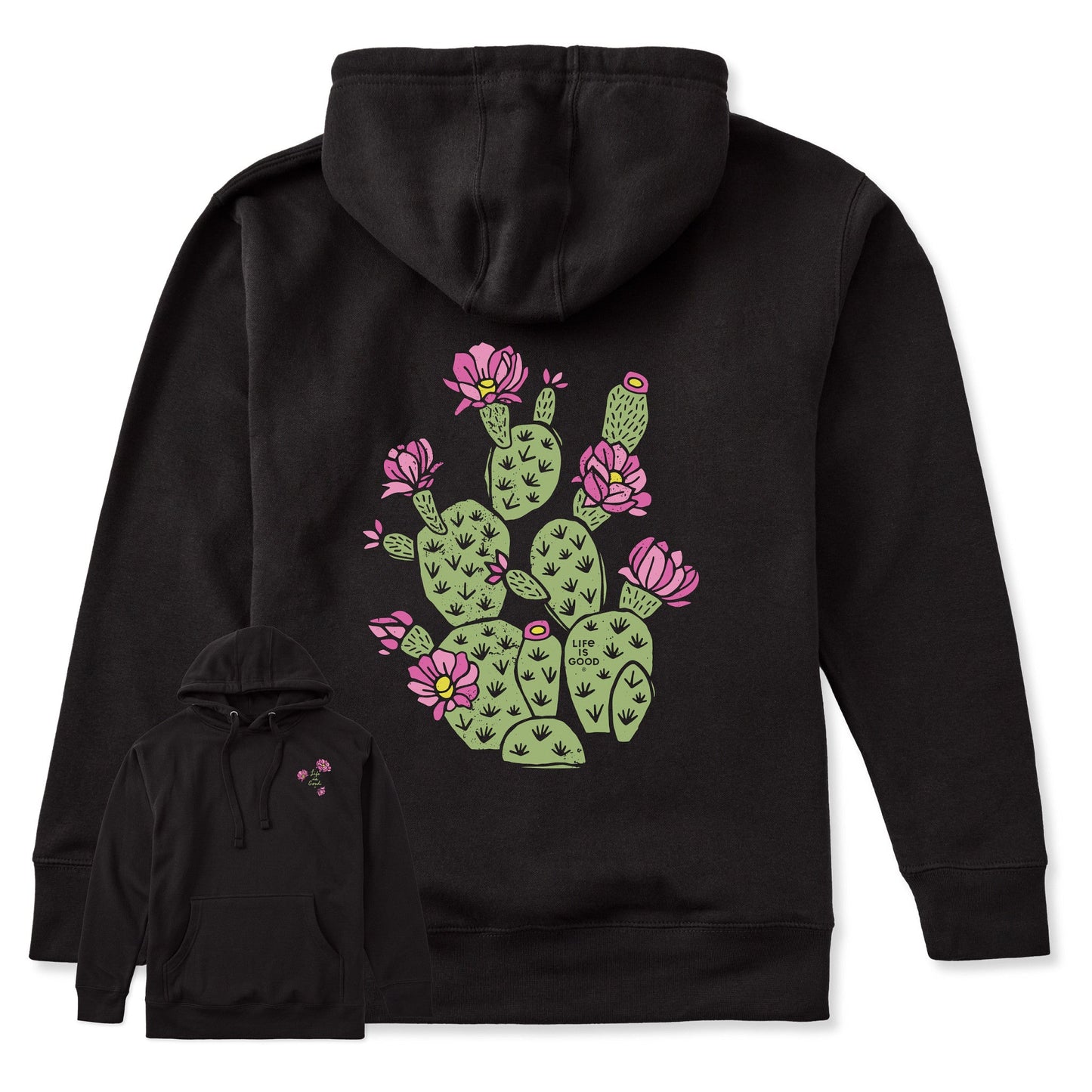 Adult Unisex Cactus Flowers Every Wear Hoodie Sweatshirt