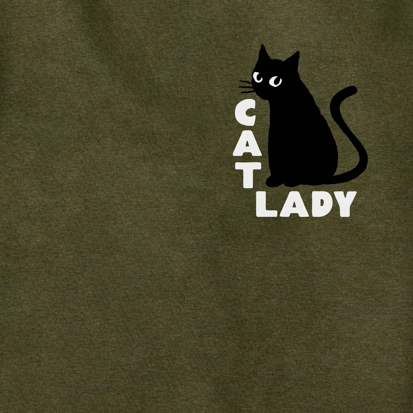 Adult Unisex Cat Lady Mini Every Wear Hoodie Sweatshirt
