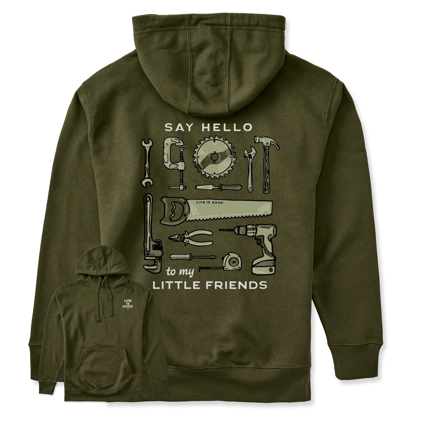 Adult Unisex Say Hello to My Little Friends Tools Every Wear Hoodie Sweatshirt