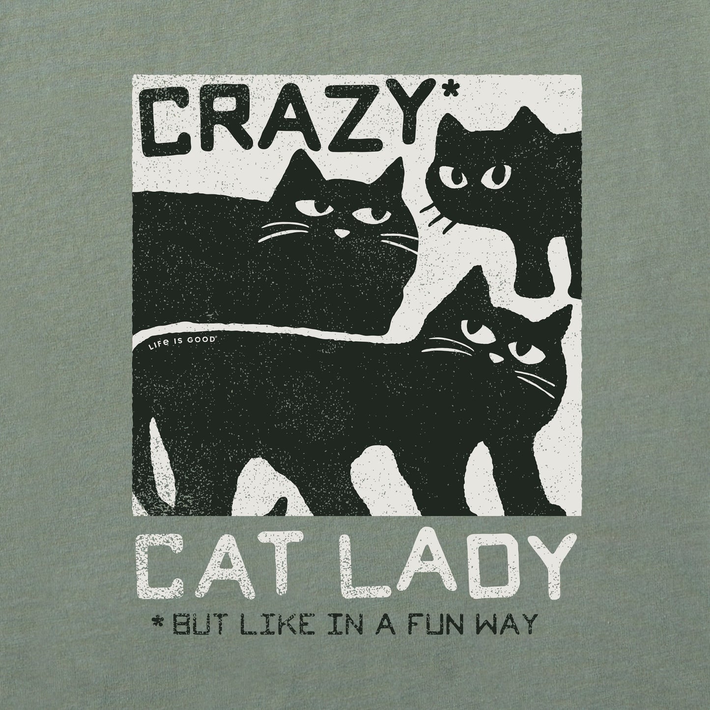 Women's Crazy Cat Lady Simply True Fleece Crew