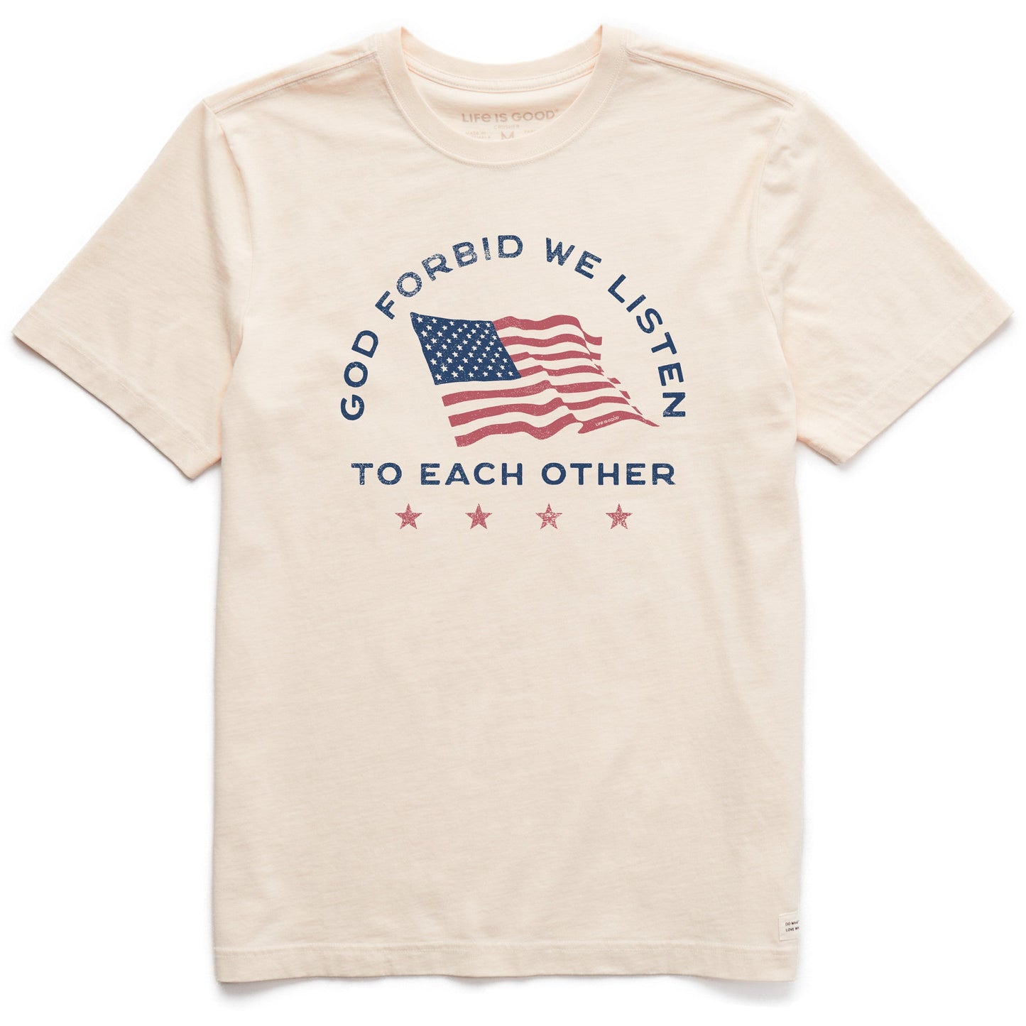 Men's God Forbid We Listen Short Sleeve Crusher Tee