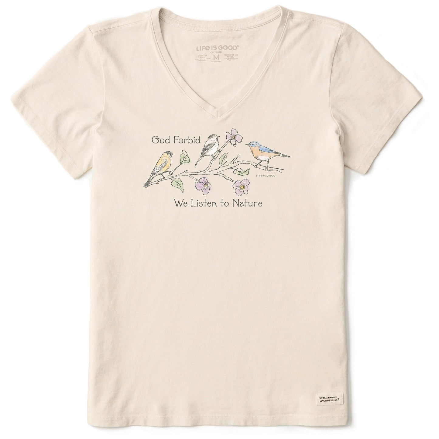 Women's God Forbid Nature Short Sleeve Crusher Vee