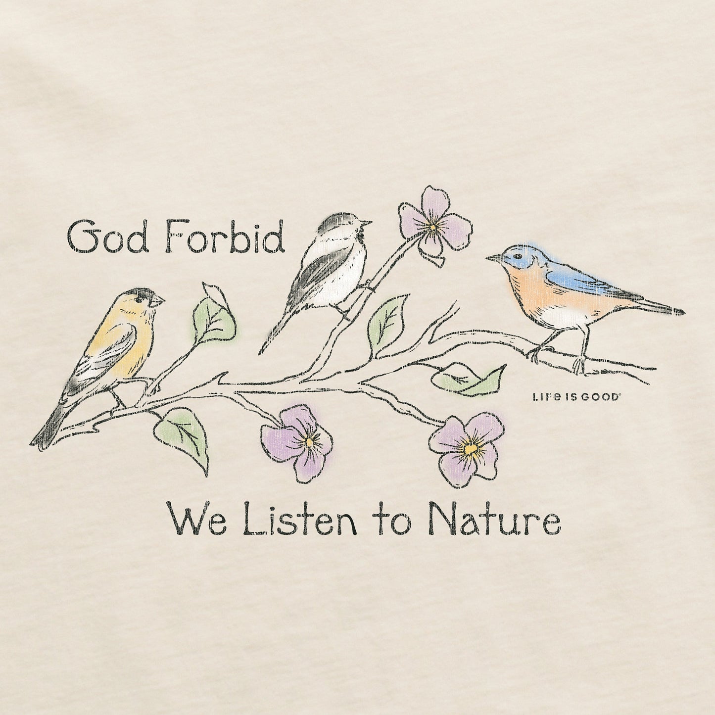 Women's God Forbid Nature Short Sleeve Crusher Vee