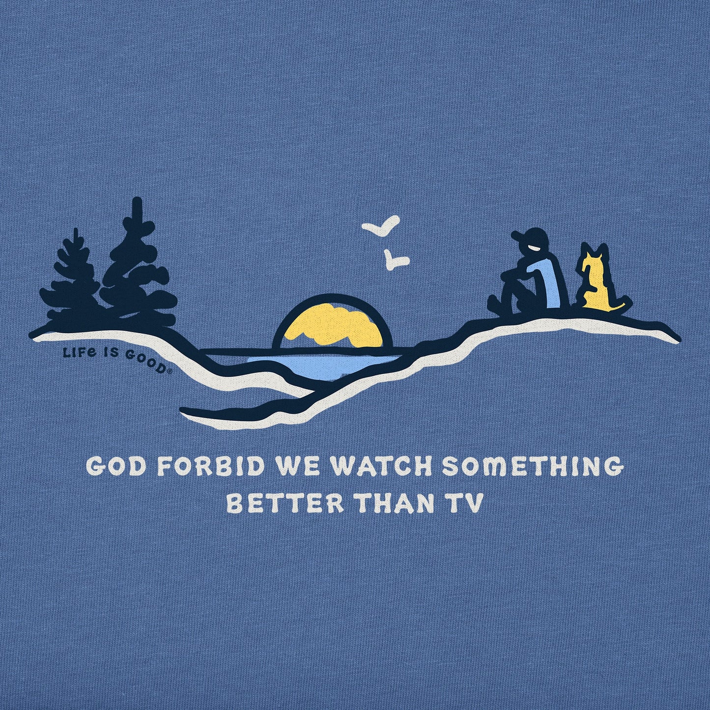 Women's God Forbid Sunset Short Sleeve Crusher Vee