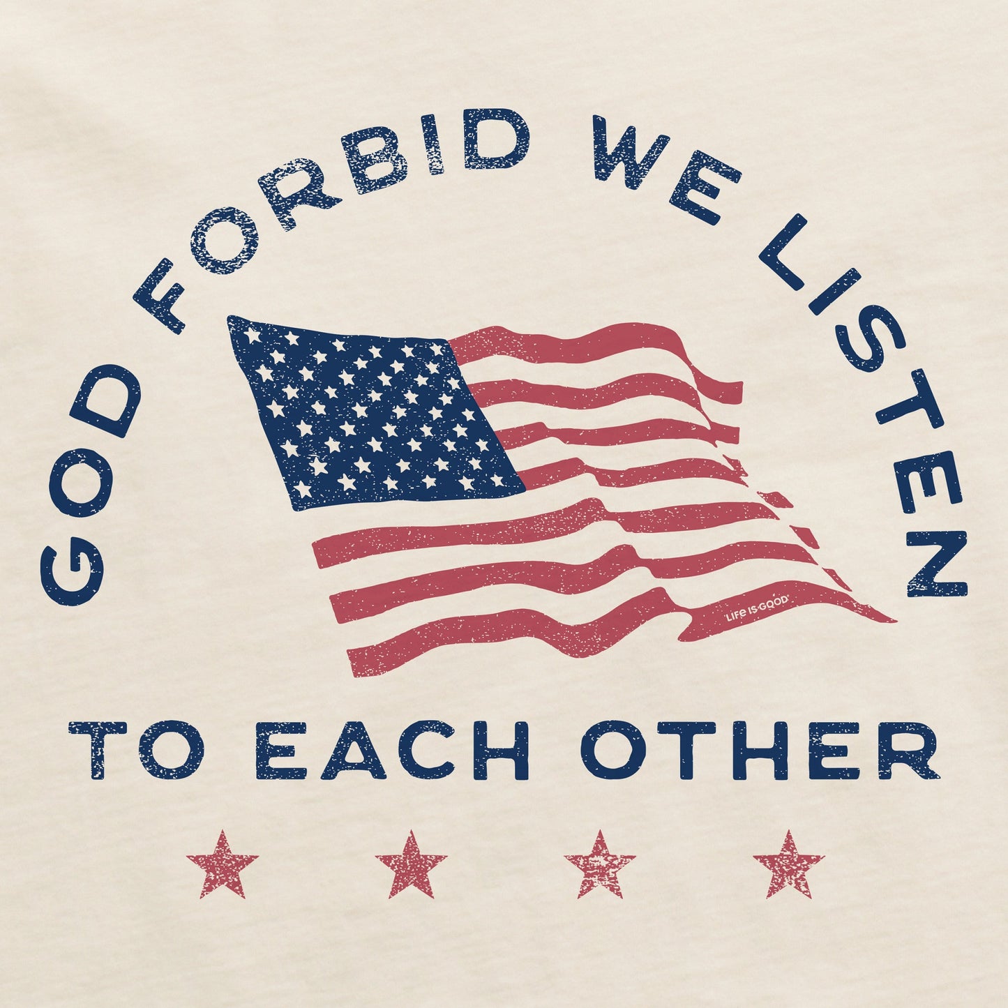 Women's God Forbid We Listen Short Sleeve Crusher Tee