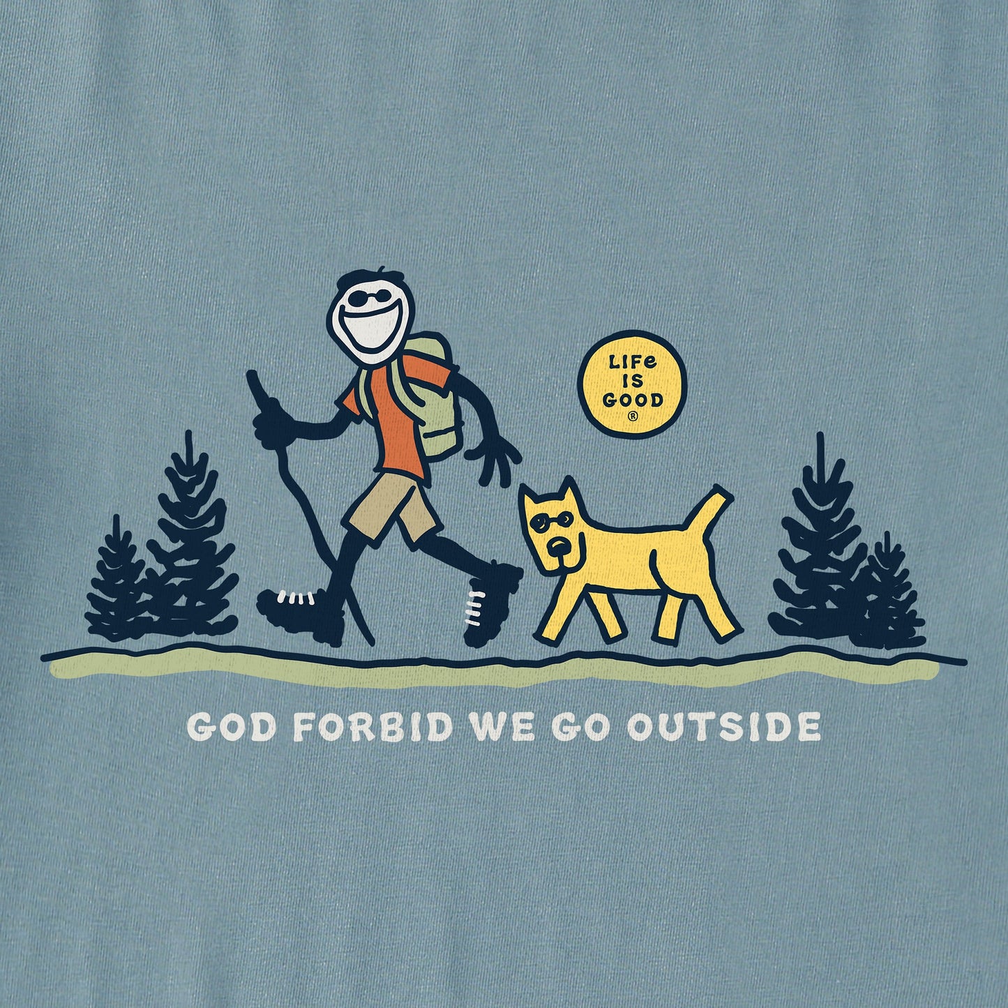 Women's God Forbid We Go Outside Short Sleeve Crusher Tee