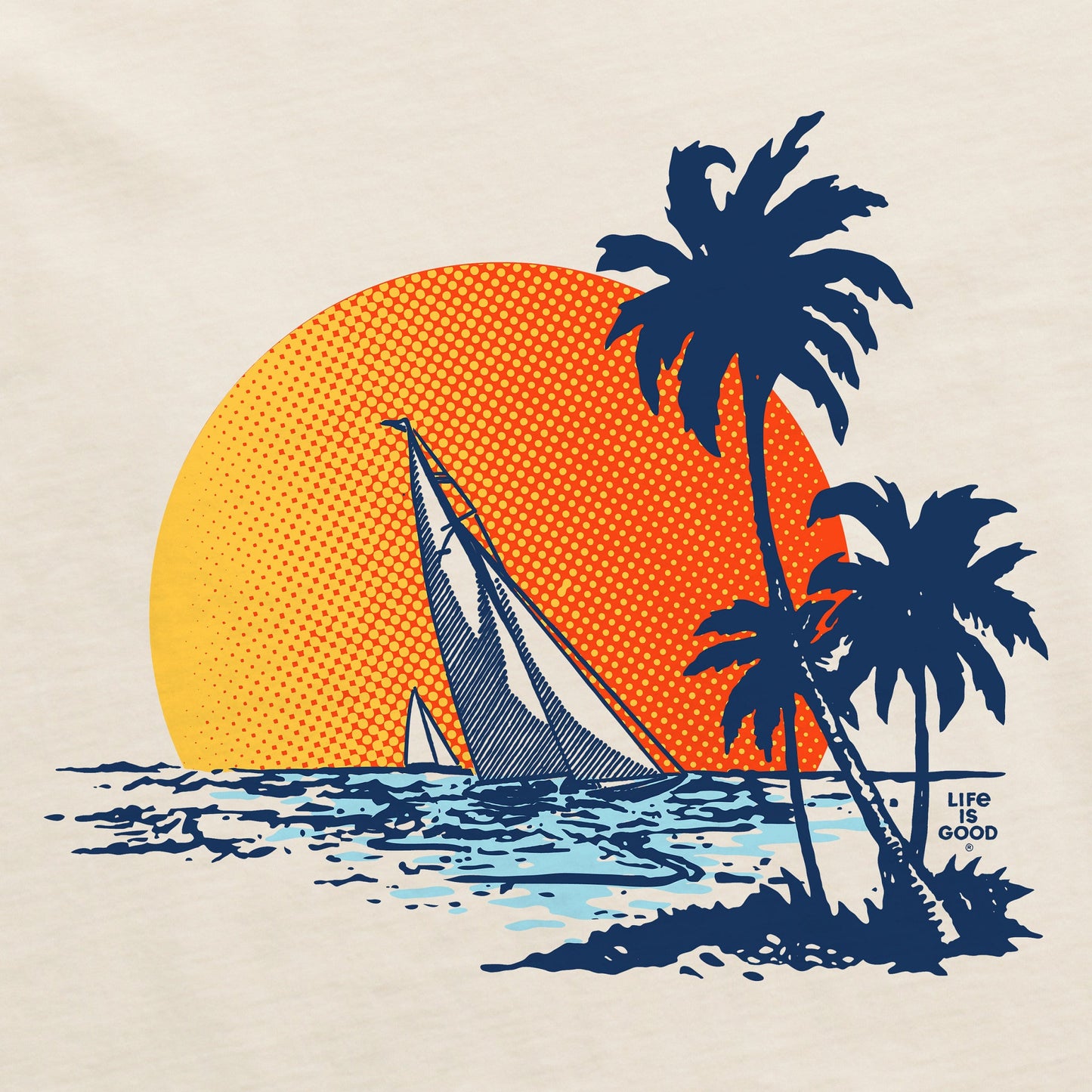 Men's Sailboat Cruise Short Sleeve Crusher Tee